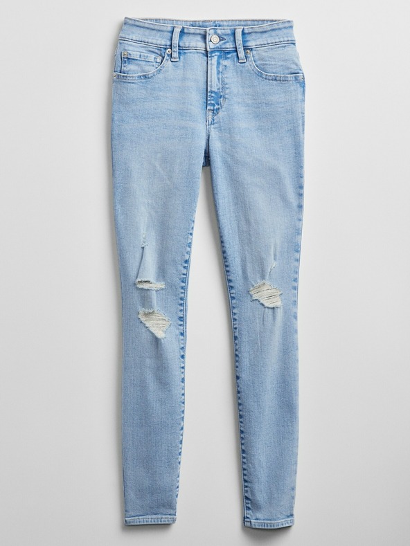 GAP Džíny distressed jeggings mid rise GAP