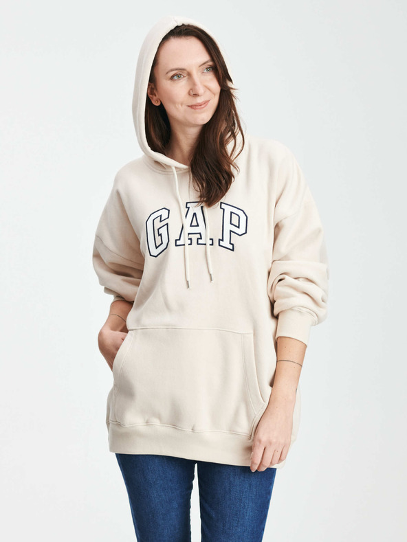 GAP Delší mikina logo GAP