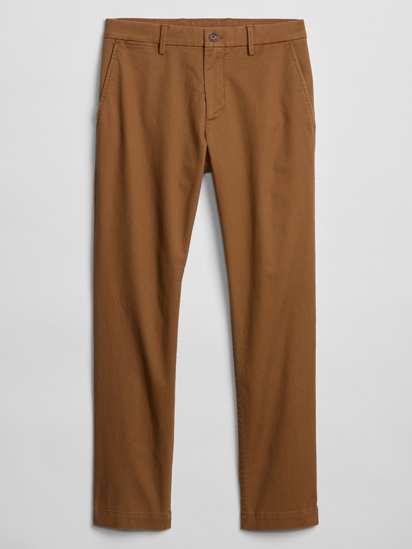 GAP Kalhoty essential khaki skinny fit GapFlex GAP