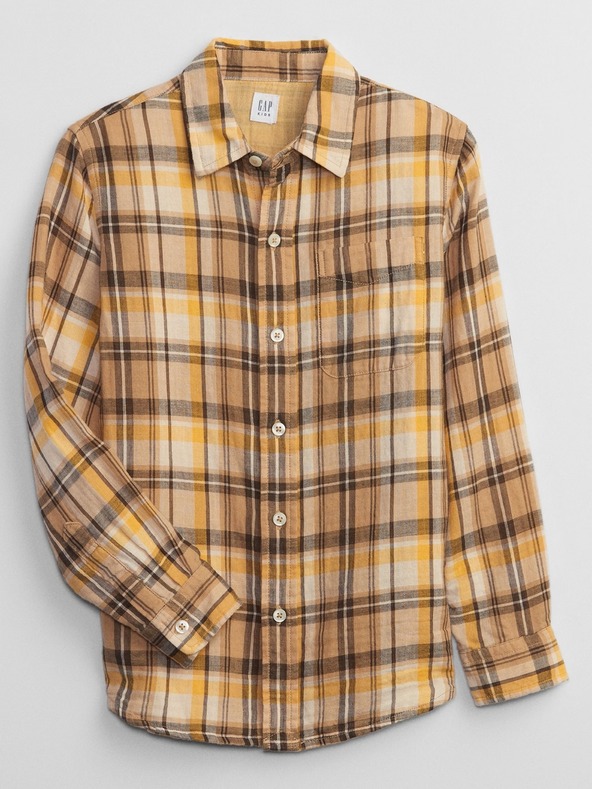 GAP Dětská kostkovaná košile GAP