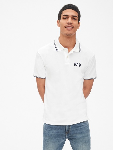 GAP Polo tričko GAP logo pique stretch