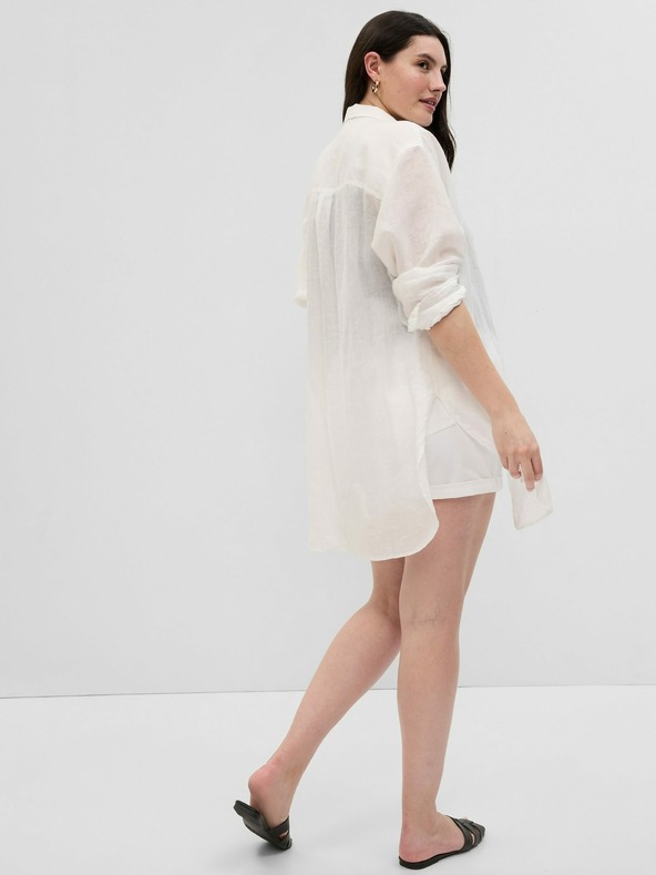 GAP Lněná dlouhá košile GAP