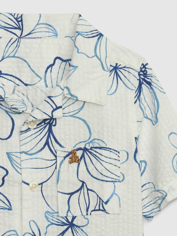 GAP Dětská květovaná košile GAP