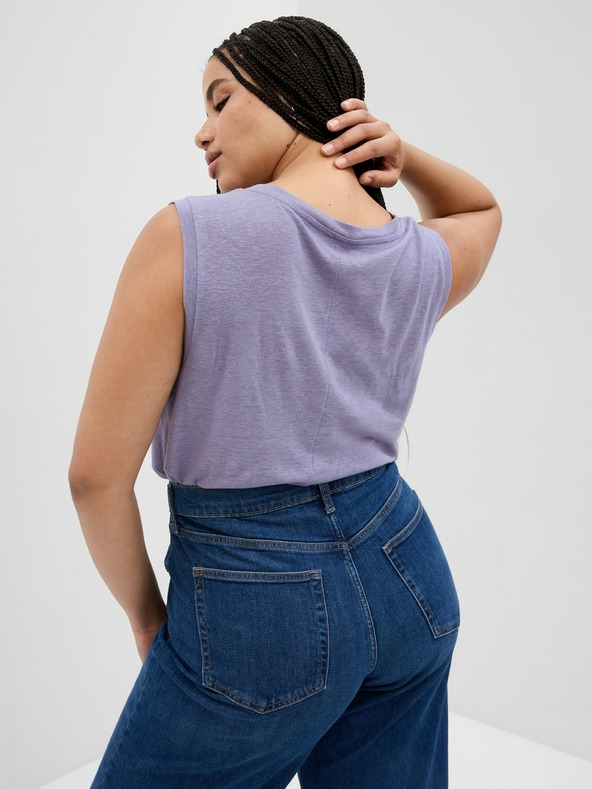 GAP Lněný top bez rukávů GAP