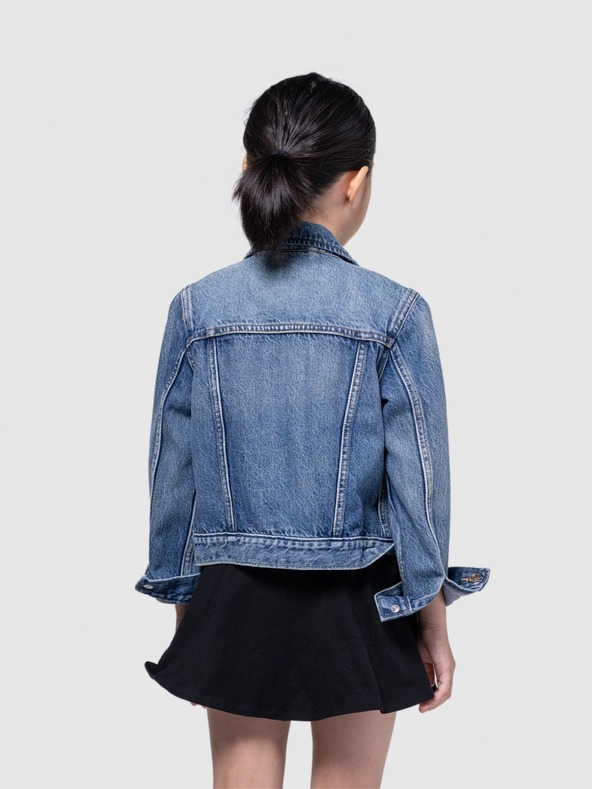 GAP Dětská džínová bunda crop GAP