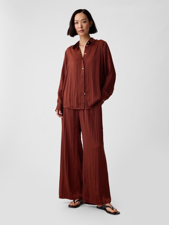 GAP Saténová košile Boyfriend GAP