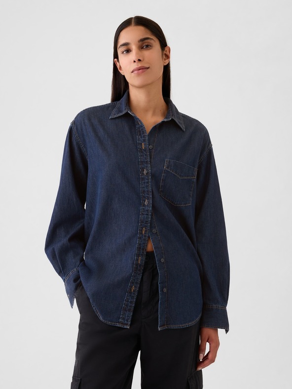 GAP Chambray oversize košile Big Shirt GAP