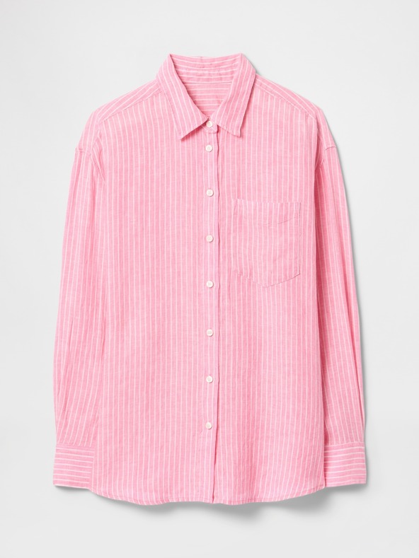 GAP Lněná oversize košile Big Shirt GAP