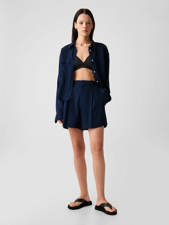 GAP Lněné kraťasy 365 High Rise GAP