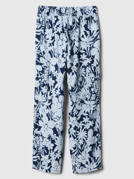 GAP Dětské lněné cargo kalhoty GAP