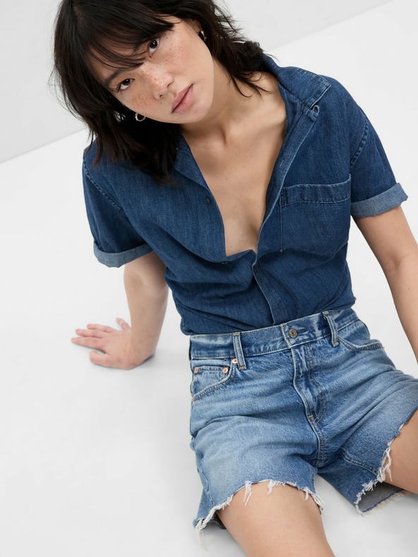 GAP Džínové kraťasy Low Rise Stride GAP