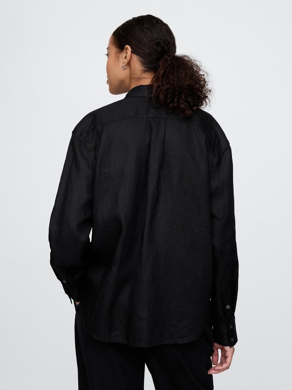 GAP Lněná oversize košile Big Shirt GAP