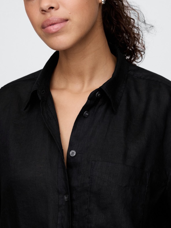 GAP Lněná oversize košile Big Shirt GAP