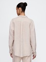 GAP Lněná oversize košile Big Shirt GAP