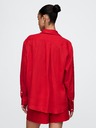 GAP Lněná oversize košile Big Shirt GAP