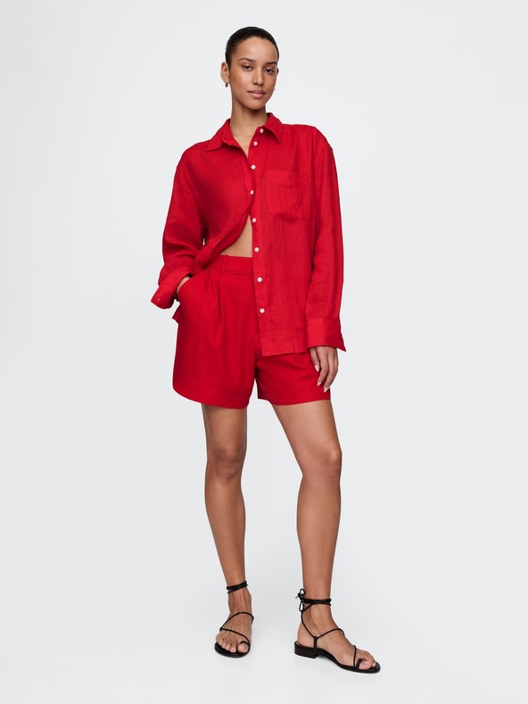 GAP Lněná oversize košile Big Shirt GAP