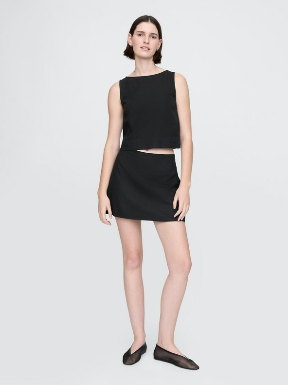 GAP Lněná kraťasová sukně GAP