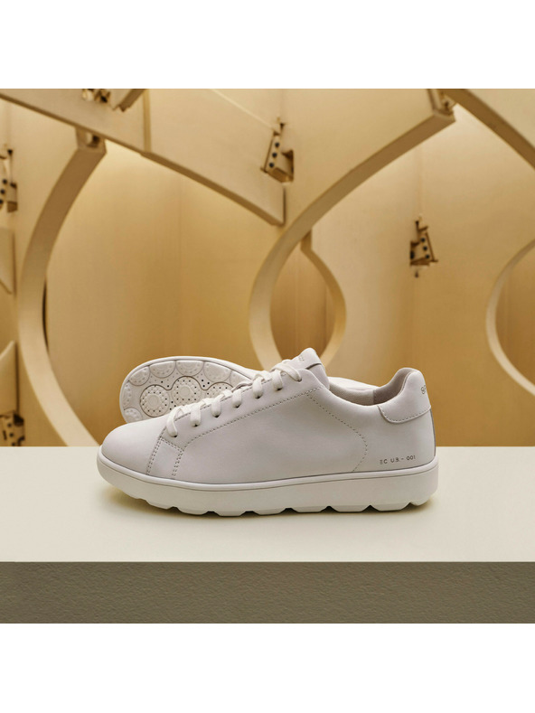 Geox Bílé pánské tenisky Geox Spherica ecub-1