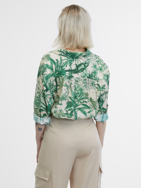 Orsay Zeleno-béžová dámská košile ORSAY