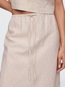 GAP Lněná midi sukně GAP