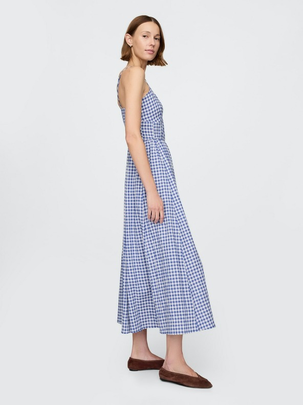 GAP Lněné maxi šaty GAP