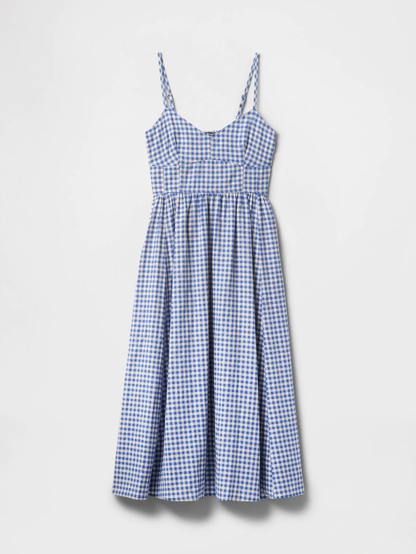 GAP Lněné maxi šaty GAP