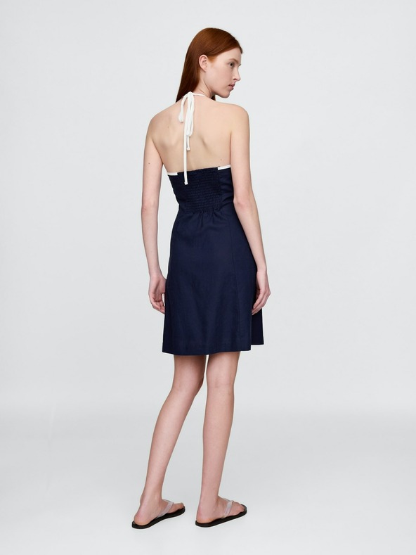 GAP Lněné mini šaty Americana GAP