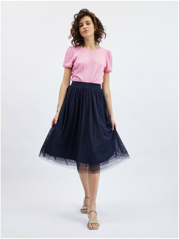 Orsay Tmavě modrá dámská sukně ORSAY