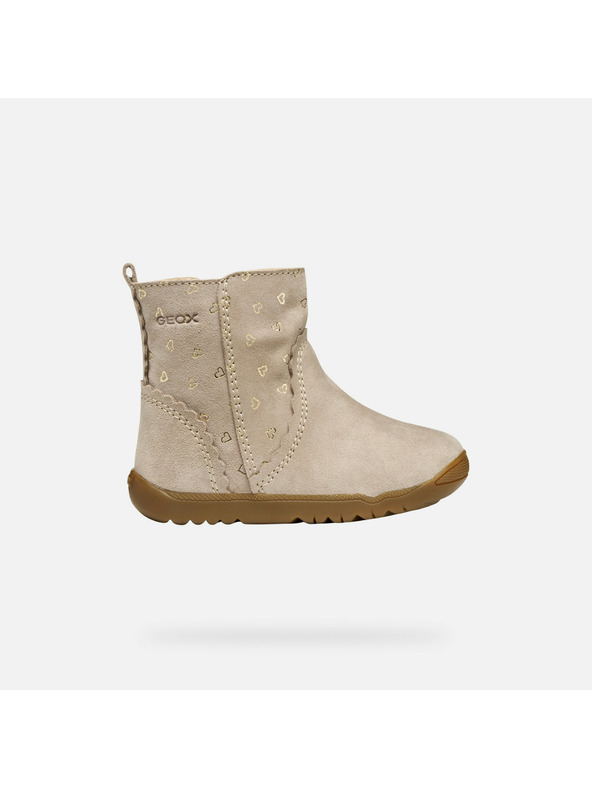 Geox Béžové dívčí boty pro první krůčky Geox Macchia