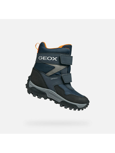 Geox Tmavě modrá chlapecká zimní obuv Geox Himalaya B ABX