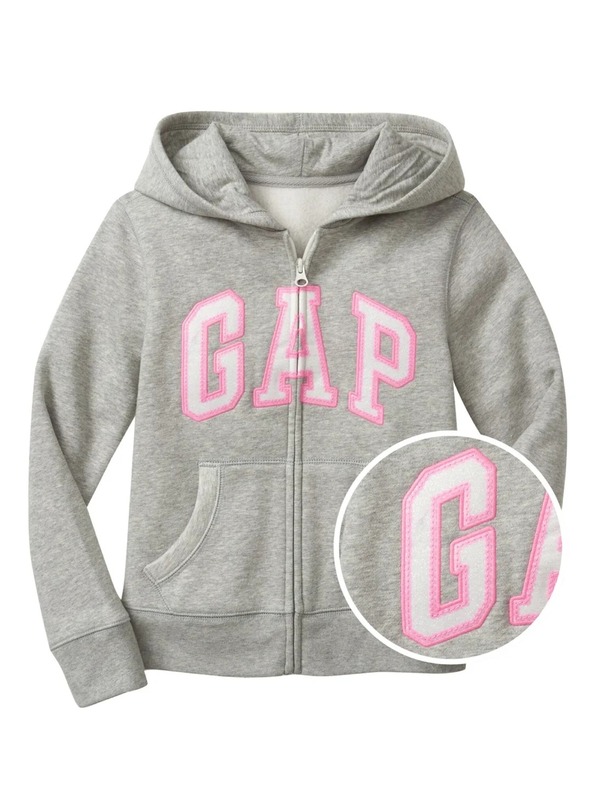 GAP Dětská mikina Gap logo zip GAP