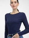 Orsay Tmavě modré dámské tričko s dlouhým rukávem ORSAY