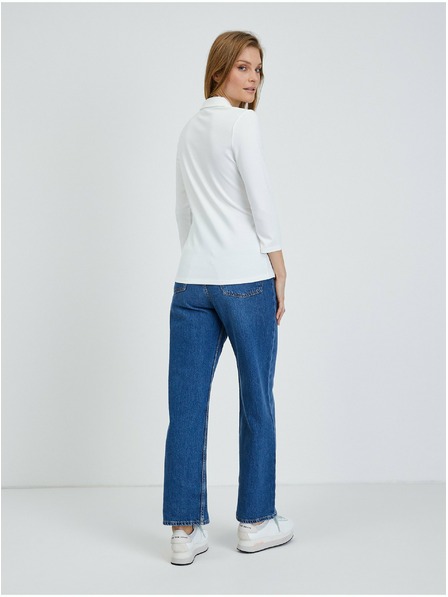 Orsay Krémové tričko s tříčtvrtečním rukávem ORSAY