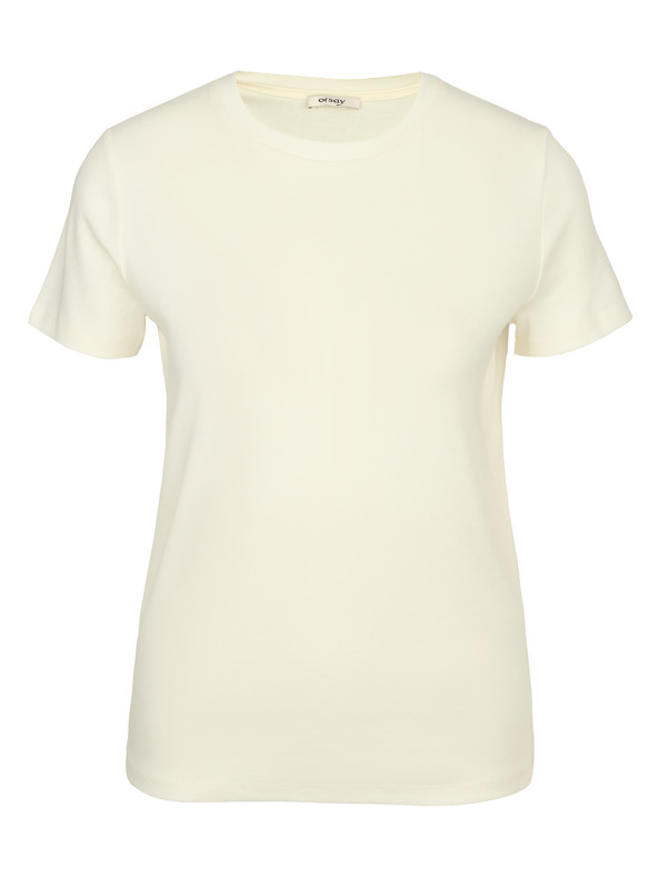 Orsay Krémové dámské tričko s krátkým rukávem ORSAY