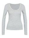 Orsay Krémové dámské tričko s dlouhým rukávem ORSAY