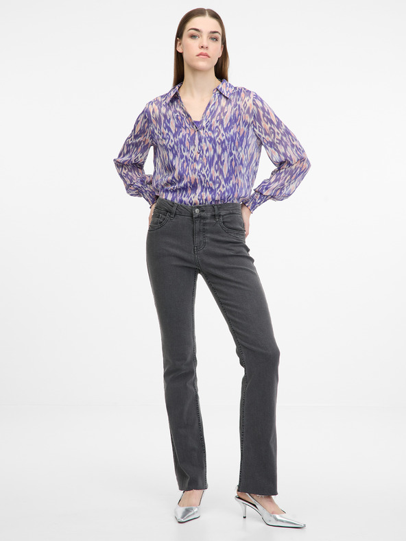 Orsay Fialová dámská halenka s límečkem ORSAY