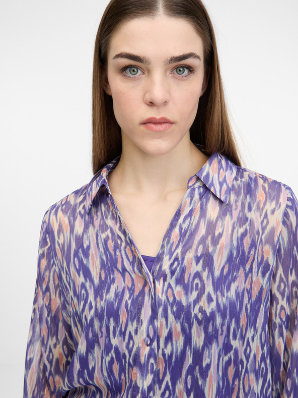 Orsay Fialová dámská halenka s límečkem ORSAY