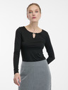 Orsay Černý dámský top s dlouhým rukávem ORSAY