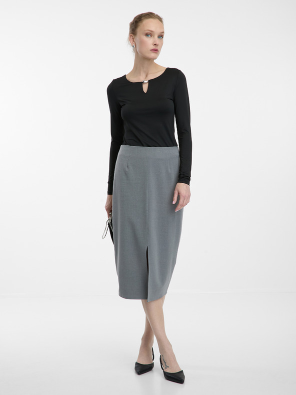 Orsay Černý dámský top s dlouhým rukávem ORSAY