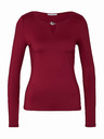 Orsay Vínový dámský top s dlouhým rukávem ORSAY