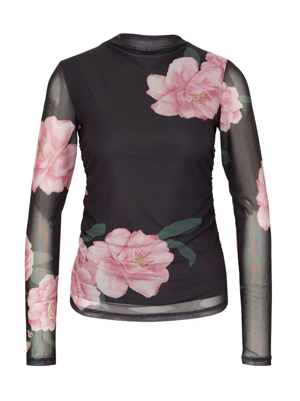 Orsay Černá dámská halenka s květinovým vzorem ORSAY