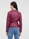 Orsay Vínová dámská koženková bunda ORSAY