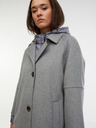 Orsay Šedý dámský vlněný kabát ORSAY