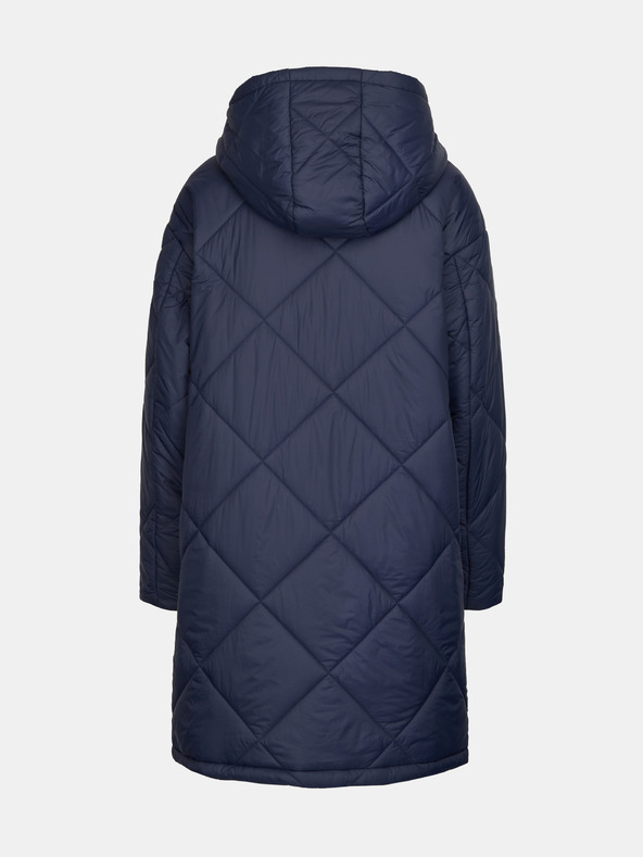 Orsay Tmavě modrý dámský prošívaný kabát ORSAY