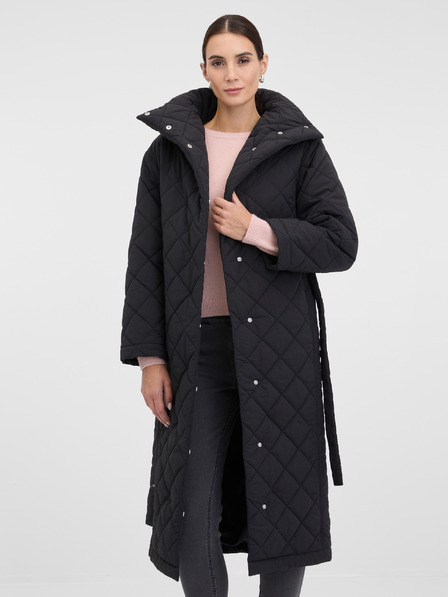 Orsay Černý dámský prošívaný kabát ORSAY