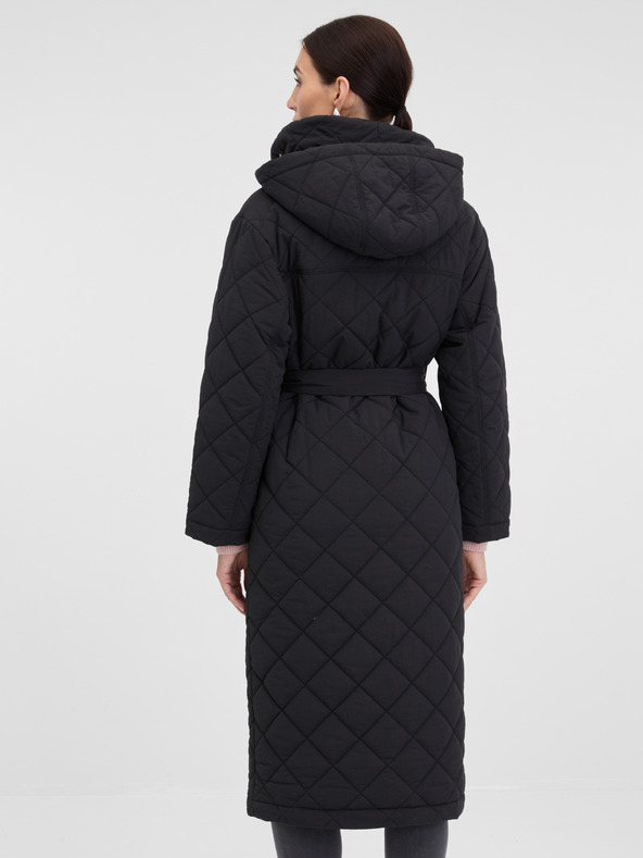 Orsay Černý dámský prošívaný kabát ORSAY