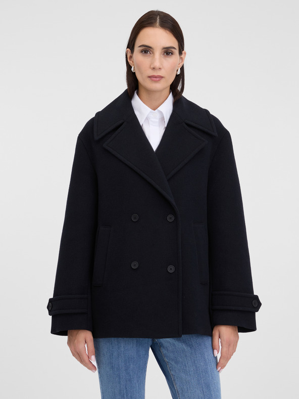 Orsay Černý dámský krátký kabát ORSAY