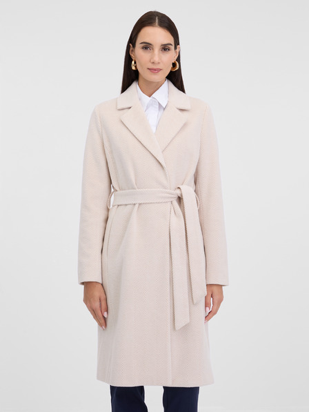 Orsay Krémový dámský kabát ORSAY