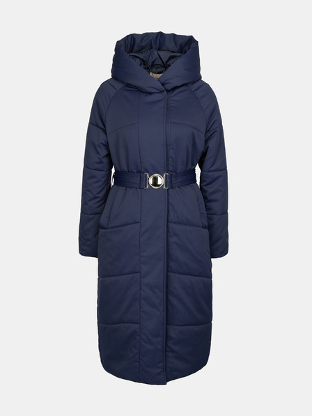 Orsay Tmavě modrý dámský prošívaný kabát ORSAY