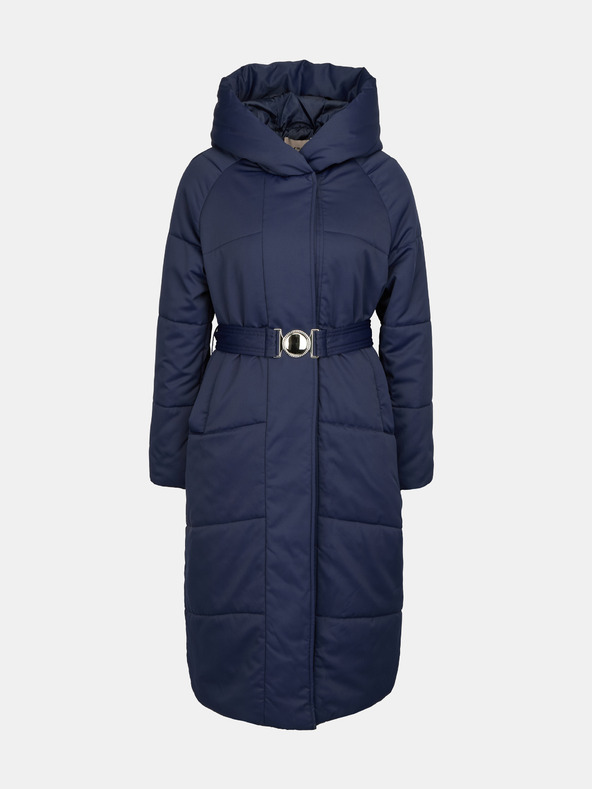 Orsay Tmavě modrý dámský prošívaný kabát ORSAY